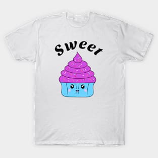 Sweet cute smiling cupcake T-Shirt
